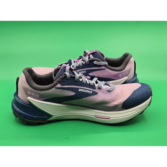 Brooks Catamount 2 Trail Running Shoes Womens 8.5 Purple Blue 1203881B517 - Picture 6 of 16